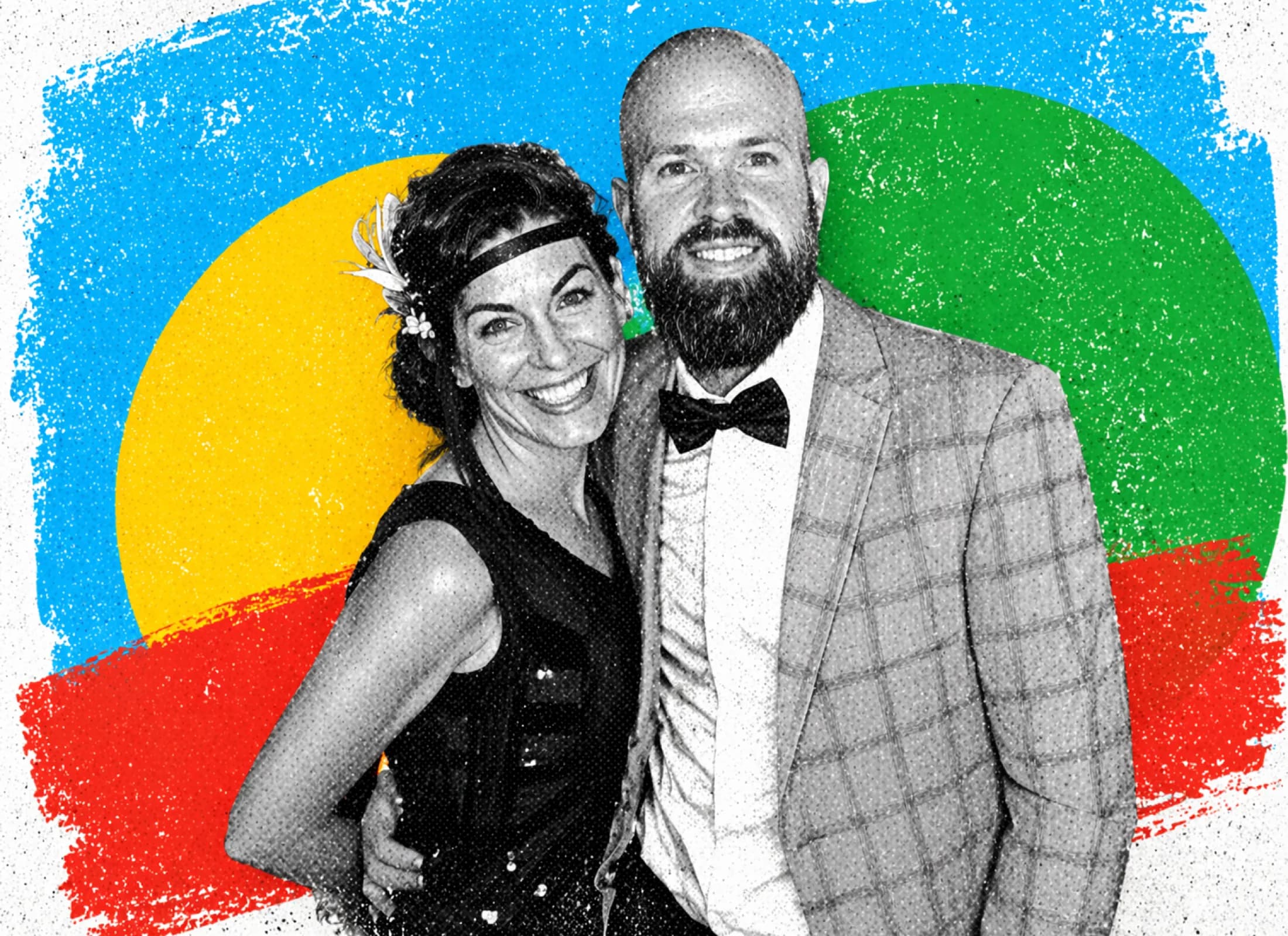 Editorial portrait of LevelUp Economy founders Lana Zumbrunn and Mitchell Robertson